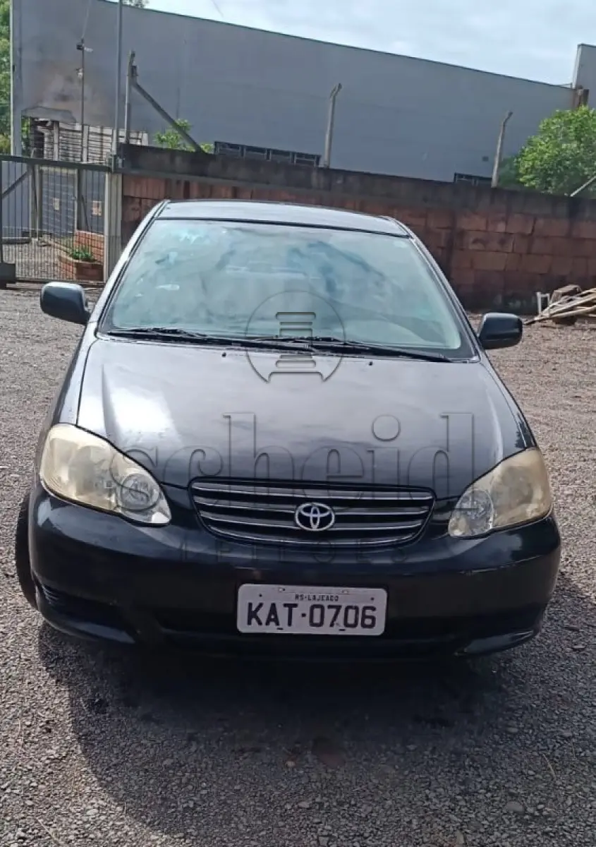 LOTE 005 - Toyota/Corolla XEI 1.8 VVT, placa KAT 0706, preto, ano/modelo 2003