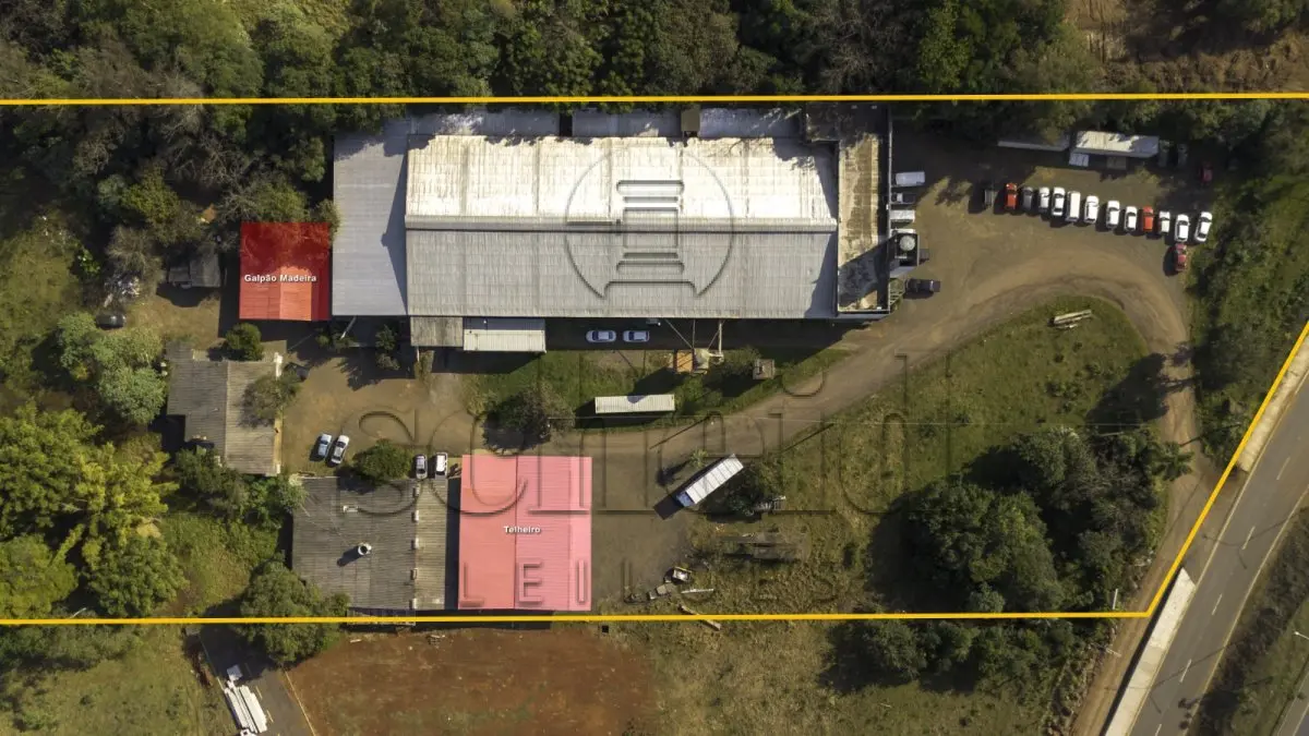 LOTE 001 - Área de 48.280,20m², contendo edificações com aproximadamente 3.641,92m², situada na BR 386, bairro Bom Pastor, Lajeado/RS