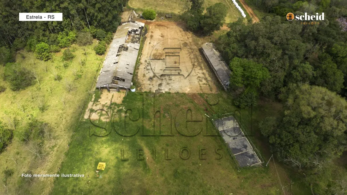 LOTE 000 - Parte ideal de 25%  de uma área de terras rural com a superfície de 932.350,61m², contendo edificações, localizada na Linha Santa Rita, Estrela/RS