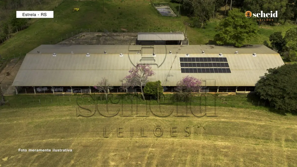 LOTE 000 - Parte ideal de 25%  de uma área de terras rural com a superfície de 932.350,61m², contendo edificações, localizada na Linha Santa Rita, Estrela/RS
