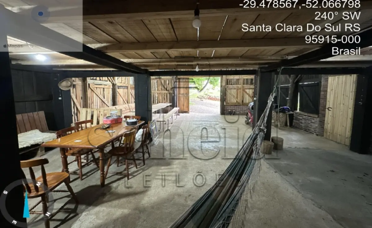 LOTE 001 - Área de 101.640,00m², contendo uma casa residencial em alvenaria e dois galpões em madeira, situada na estrada secundaria a Rua José Francisco Algaier, Picada São Bento, Santa Clara do Sul/RS