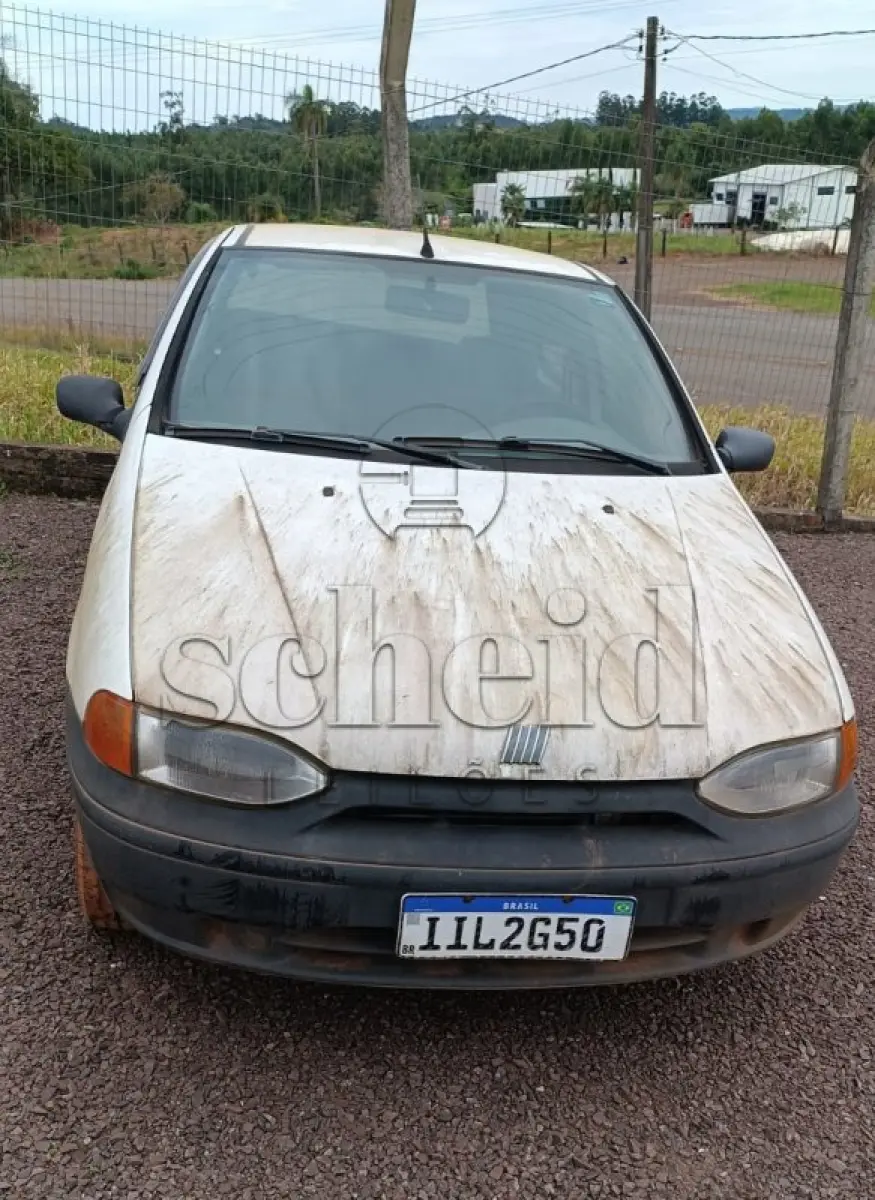 LOTE 008 - Fiat/Palio EX, placa IIL 2G50, branco, ano/modelo 1998/1999