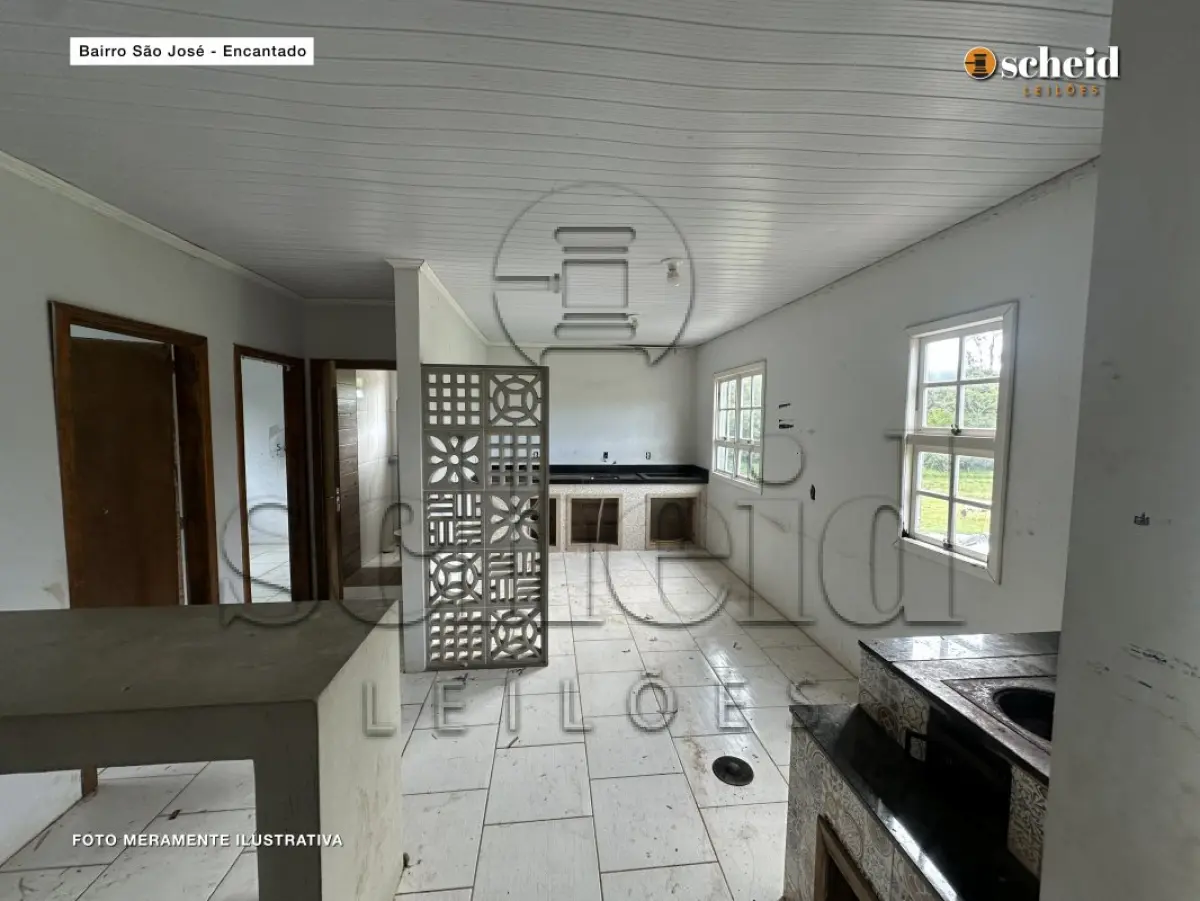 LOTE 006 - Área de 360,00m², contendo uma edificação residencial em alvenaria com a área de 138,48m², situado na Rua Alemanha, n° 437, bairro São José, Encantado/RS