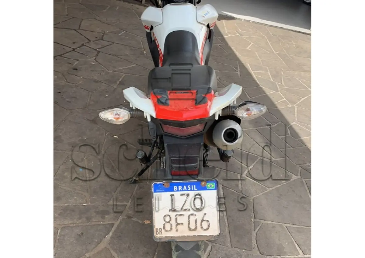 LOTE 003 - Honda/NXR 160 BROS ESDD, placa IZO 8F06, branca, ano/modelo 2019