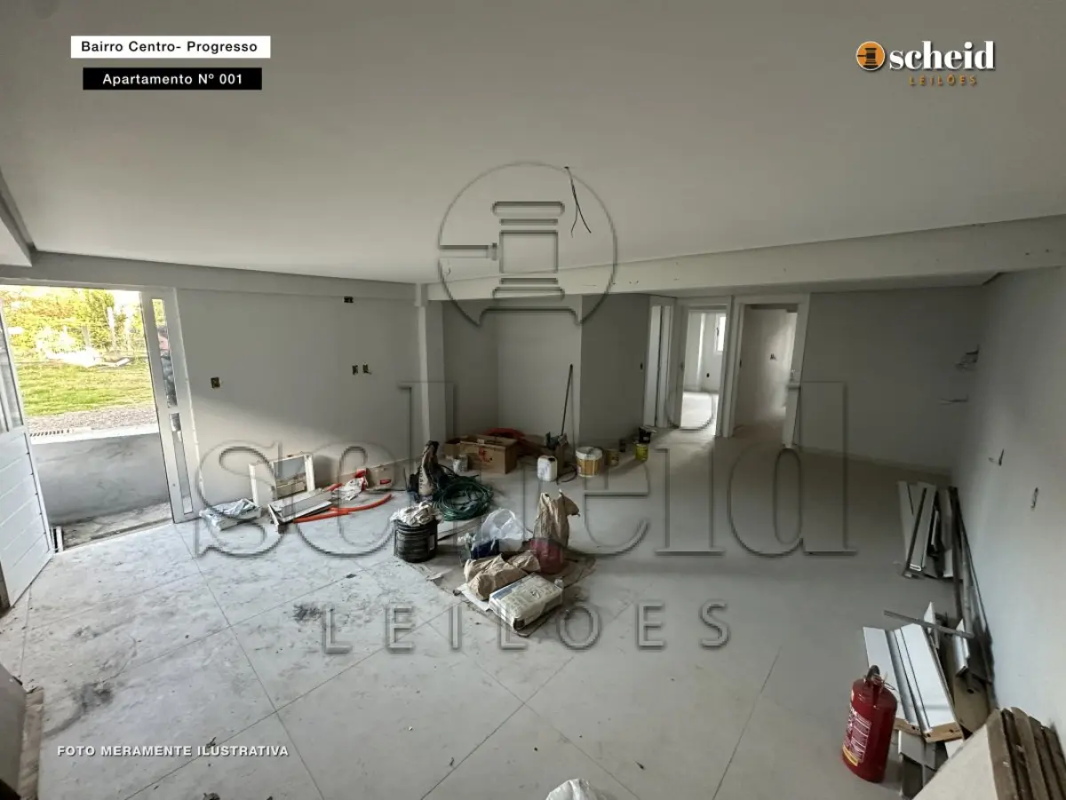 LOTE 001 - APARTAMENTO n° 001, com área real privativa de 68,26m², localizado no subsolo do RESIDENCIAL PROGRESSO, sito a Rua Frei Constantino, n° 368, bairro Centro, Progresso/RS