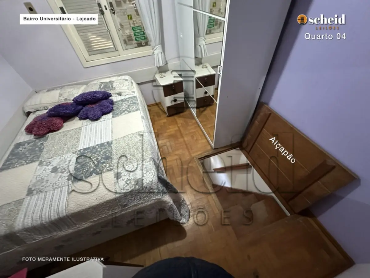 LOTE 001 - Área de 1.804,92m², contendo um prédio de alvenaria de dois pavimentos, medindo 62,34m² o pavimento inferior e 177,78m² o pavimento superior, situado à Rua Sabiá, n° 48, bairro Universitário, Lajeado/RS