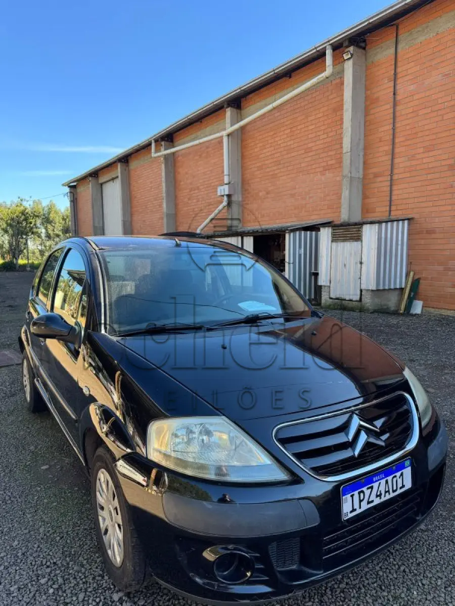 LOTE 006 - Citroen/C3 GLX 1.4 FLEX, placa IPZ 4A01, preto, ano/modelo 2009/2010