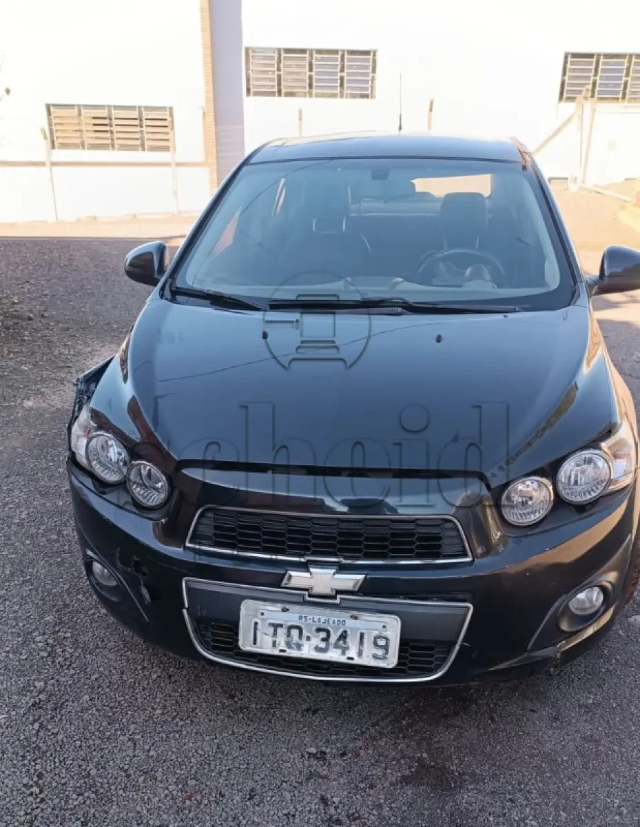 LOTE 024 - Crevrolet Sonic LTZ NB AT, placa ITQ3419, cor PRETA, ano/modelo 2012/2012