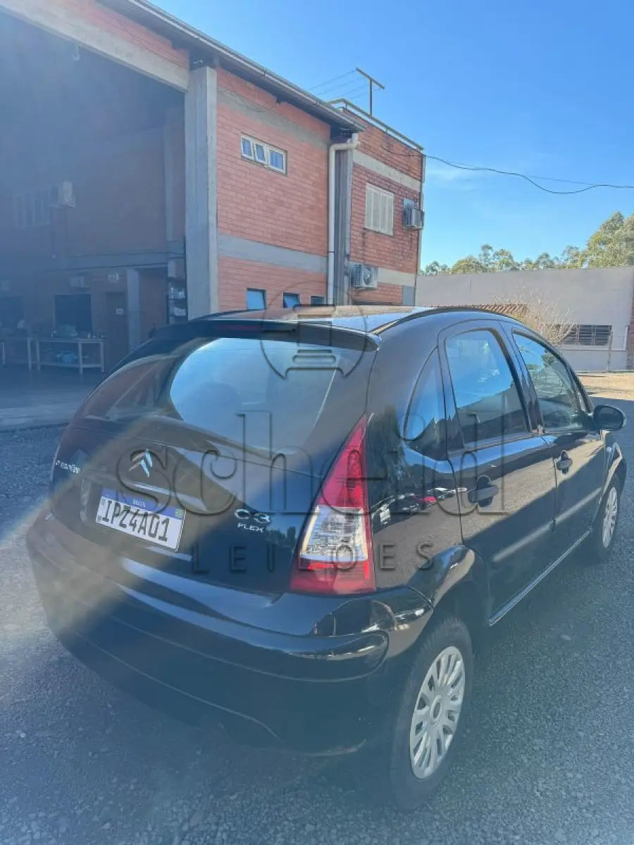 LOTE 006 - Citroen/C3 GLX 1.4 FLEX, placa IPZ 4A01, preto, ano/modelo 2009/2010
