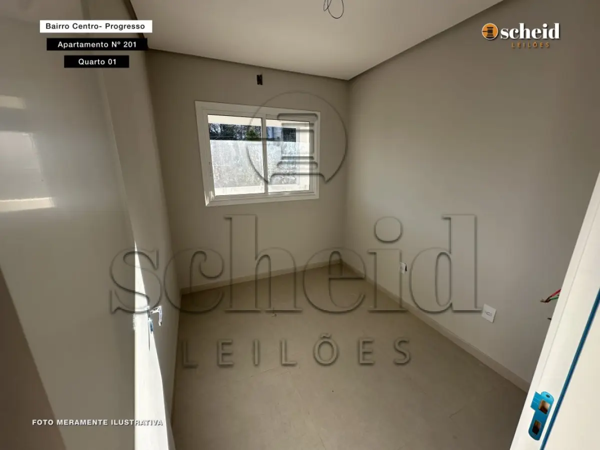 LOTE 002 - APARTAMENTO n° 201, com área real privativa de 51,69m², localizado no segundo pavimento, na frente do prédio do RESIDENCIAL PROGRESSO, sito a Rua Frei Constantino, n° 368, bairro Centro, Progresso/RS