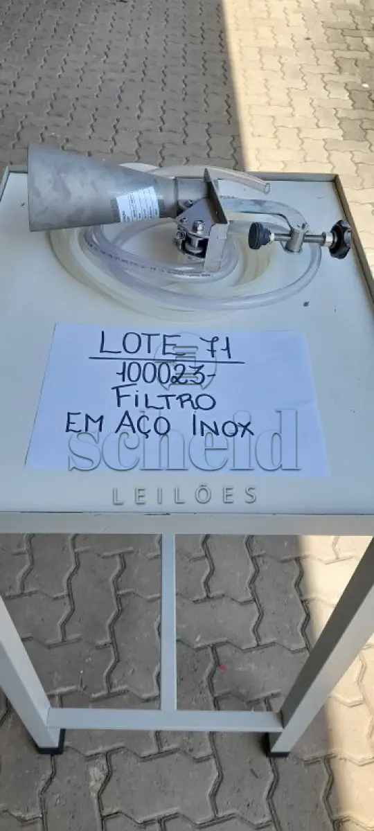 LOTE 071 - FILTRO TIPO FUNIL GERBER EM AÇO INOX