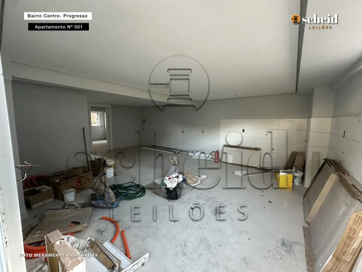 LOTE 001 - APARTAMENTO n° 001, com área real privativa de 68,26m², localizado no subsolo do RESIDENCIAL PROGRESSO, sito a Rua Frei Constantino, n° 368, bairro Centro, Progresso/RS
