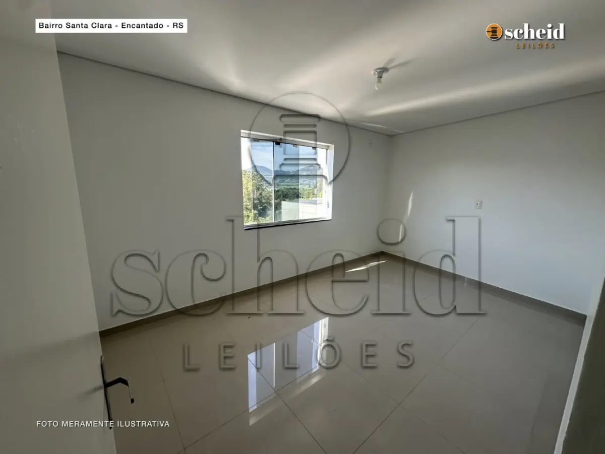 LOTE 001 - APARTAMENTO 402, localizado no quarto pavimento, fundos, do Condomínio Gerhardt, sito a Rua Padre Anchieta, n° 680, bairro Santa Clara, Encantado/RS