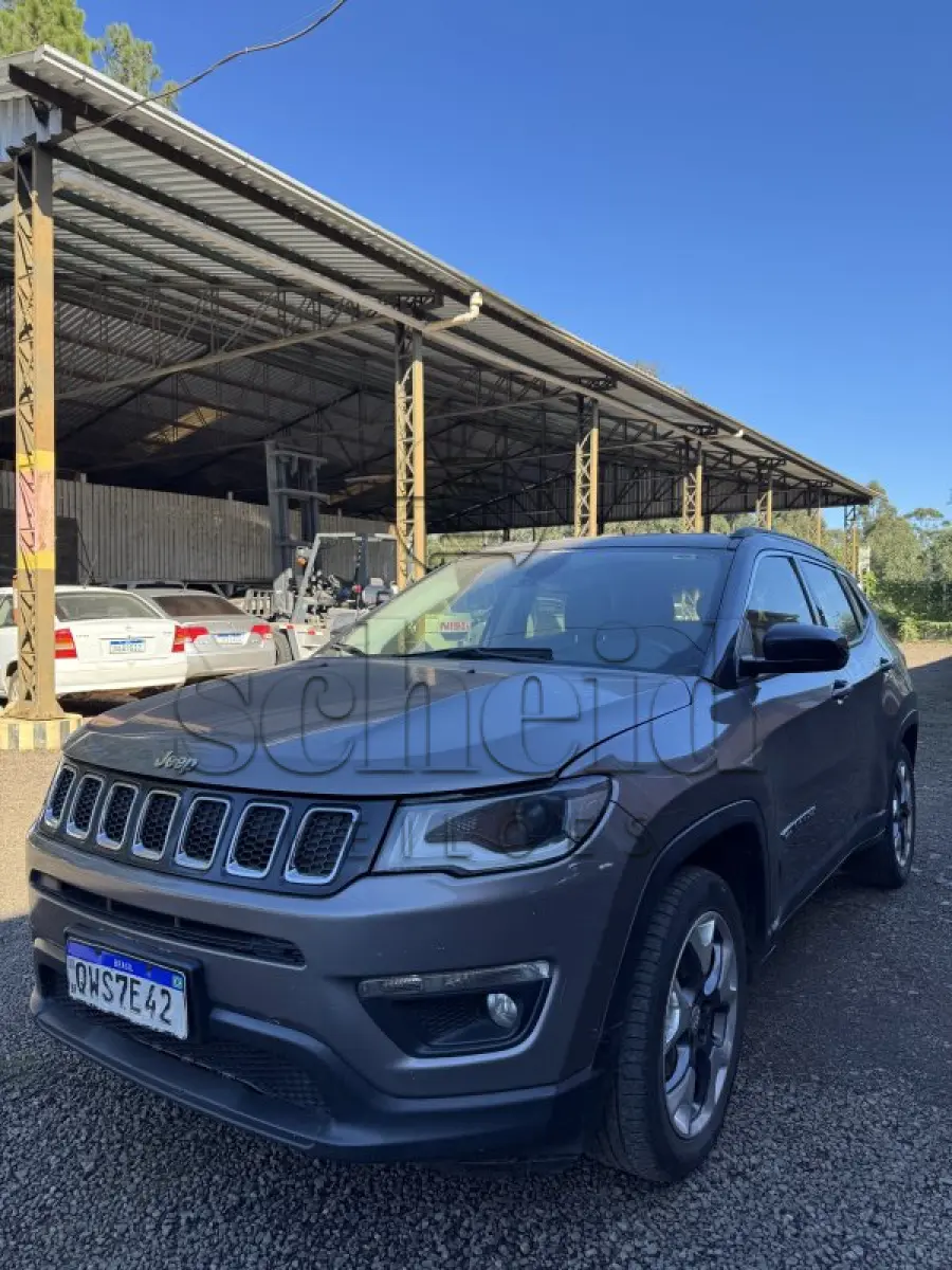LOTE 001 - JEEP/Compass Longitude F, placa QWS 7E42, cinza, ano/modelo 2019/2020