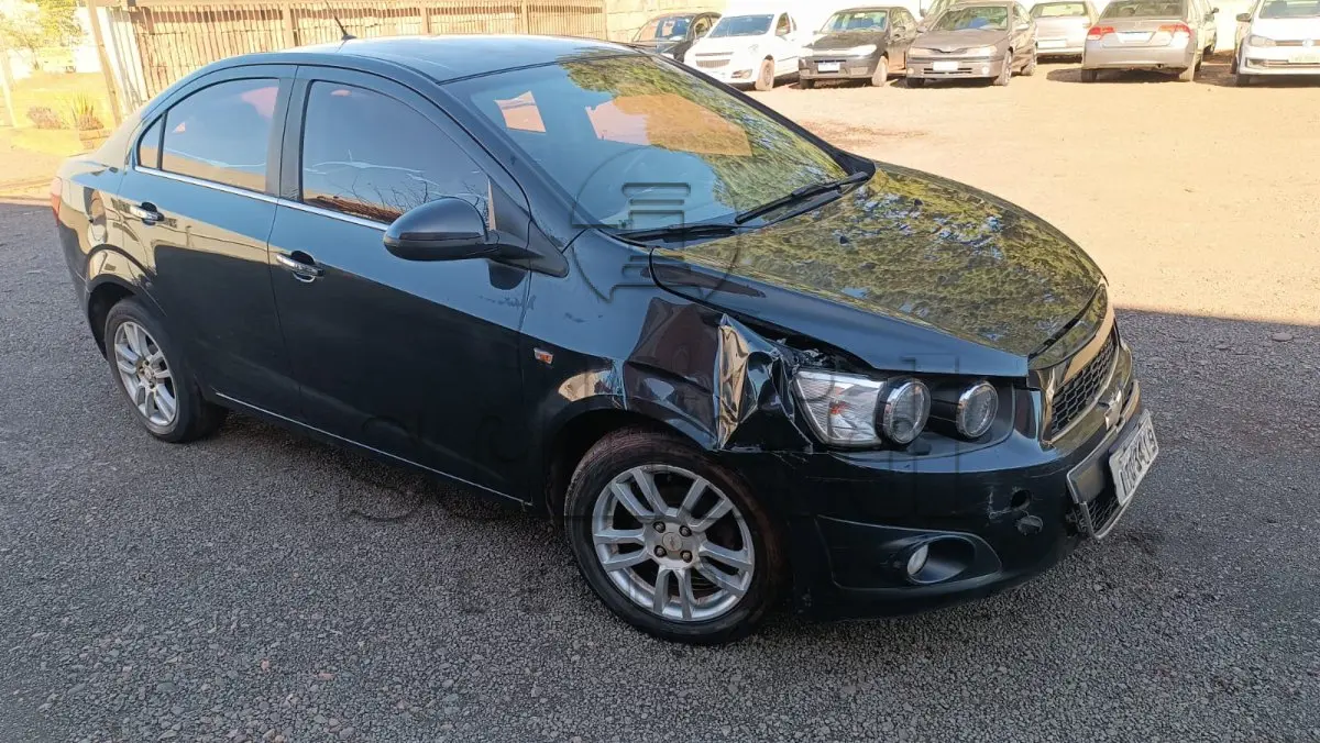 LOTE 024 - Crevrolet Sonic LTZ NB AT, placa ITQ3419, cor PRETA, ano/modelo 2012/2012