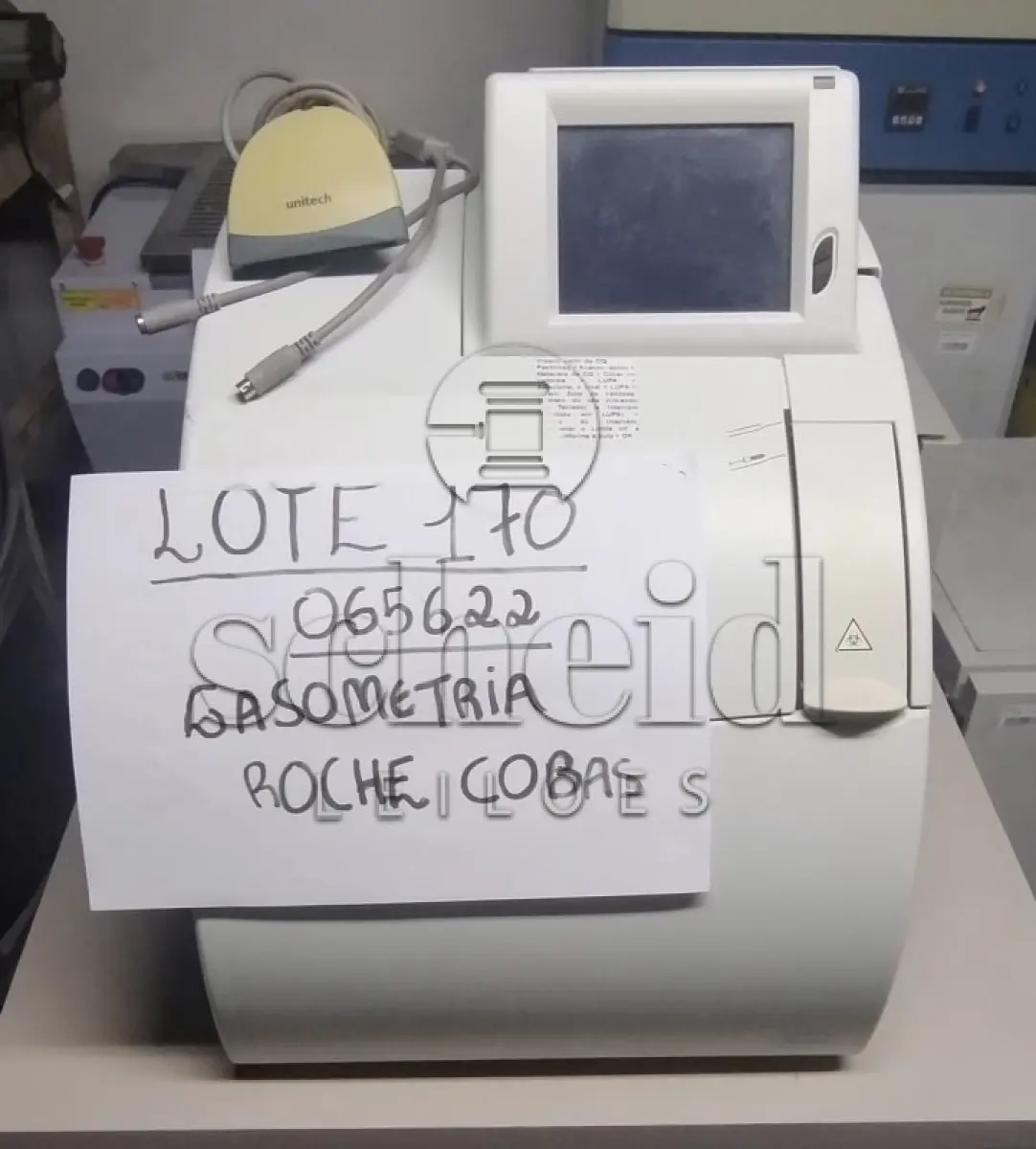 LOTE 170 - GASOMETRIA ROCHE COBAS B 121 BRANCO/VERD