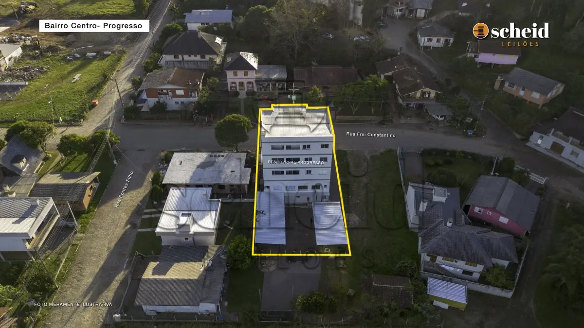 LOTE 004 - APARTAMENTO n° 402, com área real privativa de 66,11m², localizado no quarto pavimento, nos fundos do prédio do RESIDENCIAL PROGRESSO, sito a Rua Frei Constantino, n° 368, bairro Centro, Progresso/RS