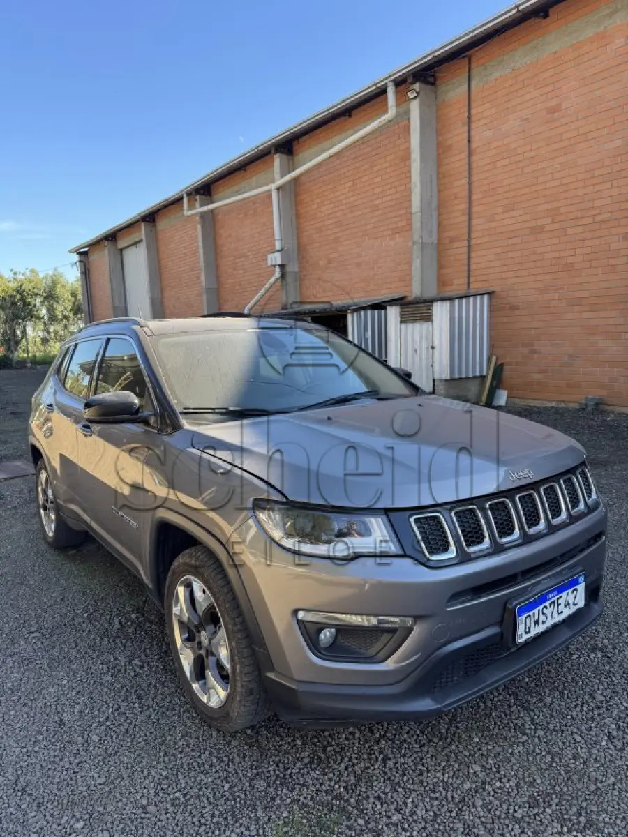 LOTE 001 - JEEP/Compass Longitude F, placa QWS 7E42, cinza, ano/modelo 2019/2020