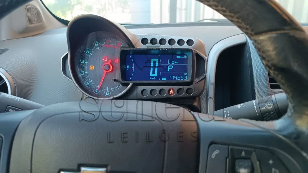 LOTE 024 - Crevrolet Sonic LTZ NB AT, placa ITQ3419, cor PRETA, ano/modelo 2012/2012