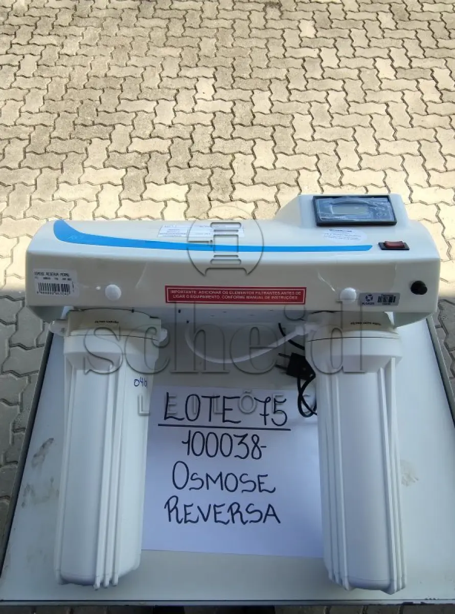 LOTE 075 - OSMOSE REVERSA 2 FILTROS PERMUTION BRANC