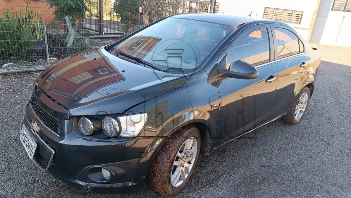 LOTE 024 - Crevrolet Sonic LTZ NB AT, placa ITQ3419, cor PRETA, ano/modelo 2012/2012