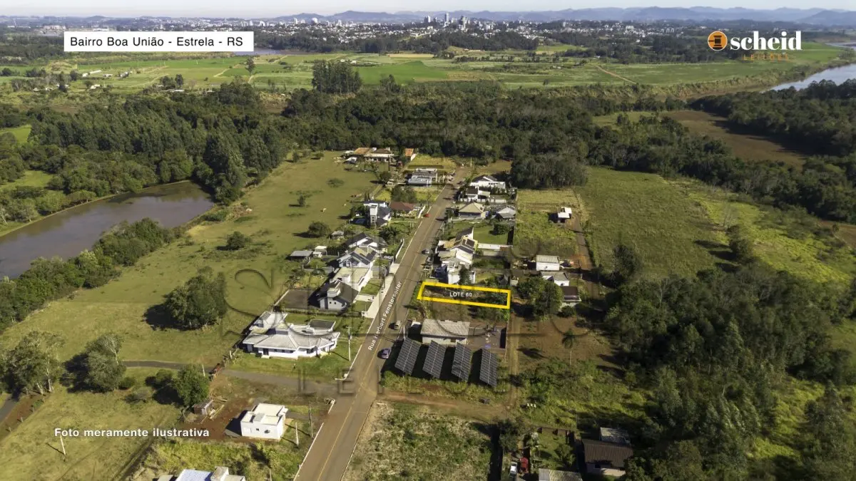 LOTE 003 - Lote 60 – Um terreno urbano, com a superfície de 320,45m², localizado na Rua Herbert Fensterseifer, zona urbana do Distrito de Costão, Estrela/RS