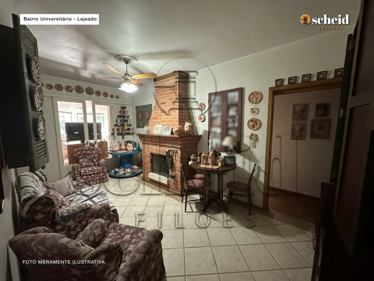 LOTE 001 - Área de 1.804,92m², contendo um prédio de alvenaria de dois pavimentos, medindo 62,34m² o pavimento inferior e 177,78m² o pavimento superior, situado à Rua Sabiá, n° 48, bairro Universitário, Lajeado/RS