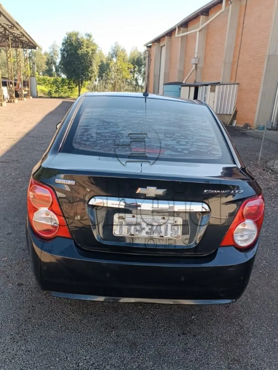 LOTE 024 - Crevrolet Sonic LTZ NB AT, placa ITQ3419, cor PRETA, ano/modelo 2012/2012