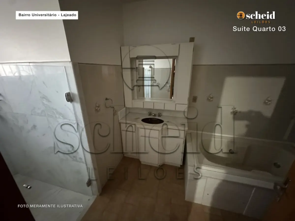 LOTE 001 - Área de 1.804,92m², contendo um prédio de alvenaria de dois pavimentos, medindo 62,34m² o pavimento inferior e 177,78m² o pavimento superior, situado à Rua Sabiá, n° 48, bairro Universitário, Lajeado/RS