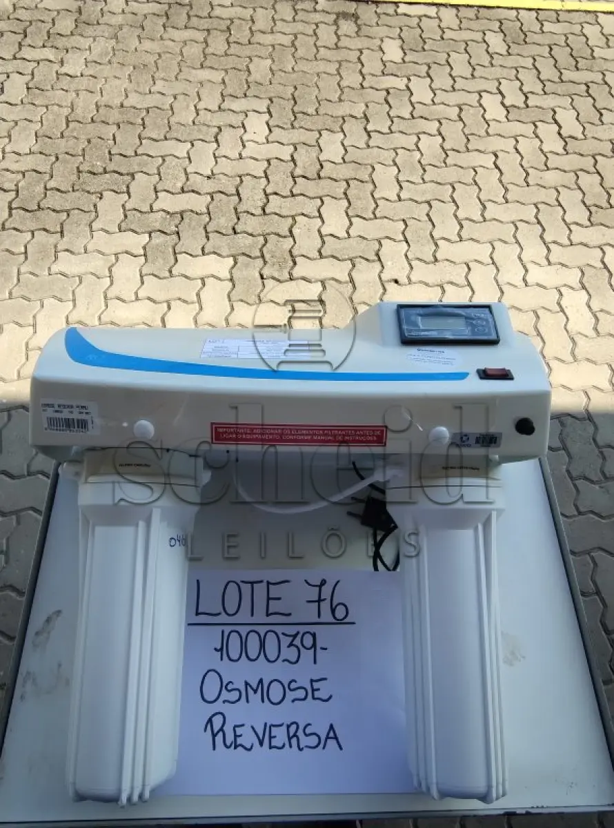 LOTE 076 - OSMOSE REVERSA 2 FILTROS PERMUTION BRANC