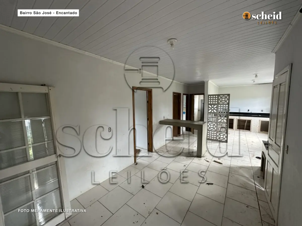 LOTE 006 - Área de 360,00m², contendo uma edificação residencial em alvenaria com a área de 138,48m², situado na Rua Alemanha, n° 437, bairro São José, Encantado/RS