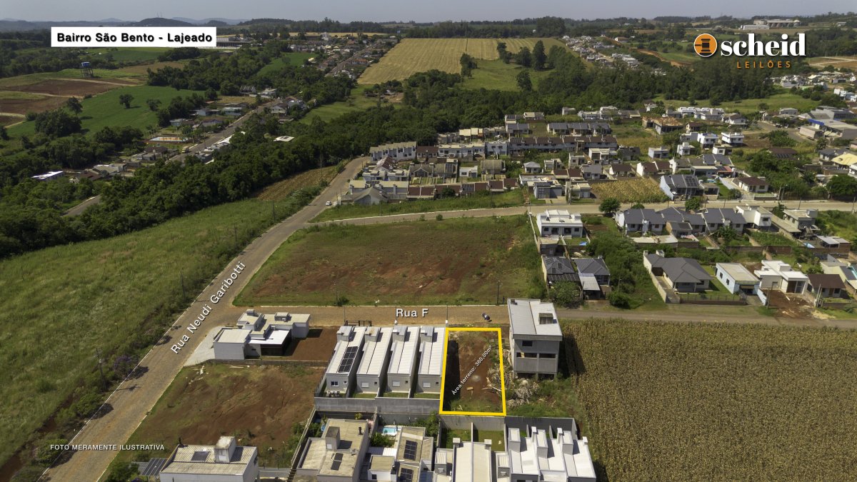 Área De 360,00m², Sem Edificações, Localizado Na Rua F, Bairro São Bento, Lajeado/rs, localizado em Lajeado - RS, bairro São Bento
