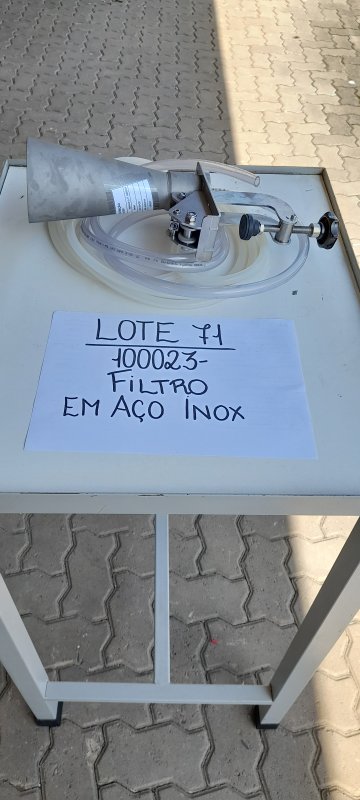 LOTE 071 - FILTRO TIPO FUNIL GERBER EM AÇO INOX