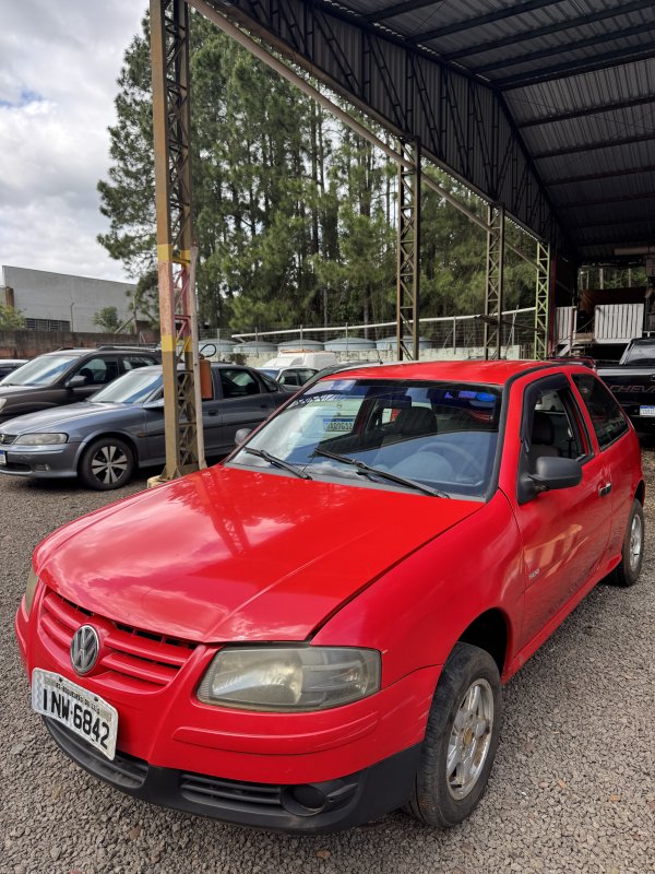 LOTE 007 - VW/Gol 1.0, placa INW 6842, vermelho, ano/modelo 2007/2008
