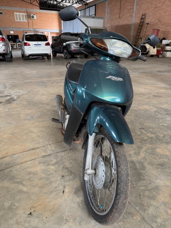 LOTE 009 - Honda/C100 BIZ, placa IMD 6E80, verde, ano/modelo 2004/2005
