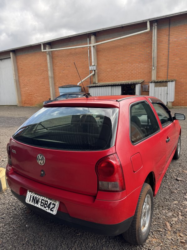 LOTE 007 - VW/Gol 1.0, placa INW 6842, vermelho, ano/modelo 2007/2008