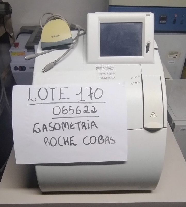 LOTE 170 - GASOMETRIA ROCHE COBAS B 121 BRANCO/VERD