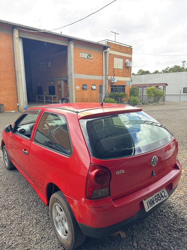 LOTE 007 - VW/Gol 1.0, placa INW 6842, vermelho, ano/modelo 2007/2008