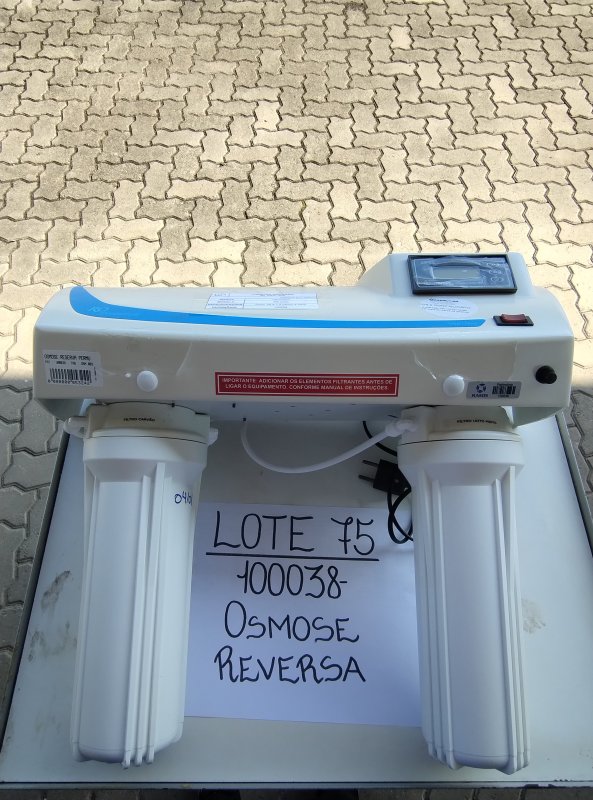 LOTE 075 - OSMOSE REVERSA 2 FILTROS PERMUTION BRANC