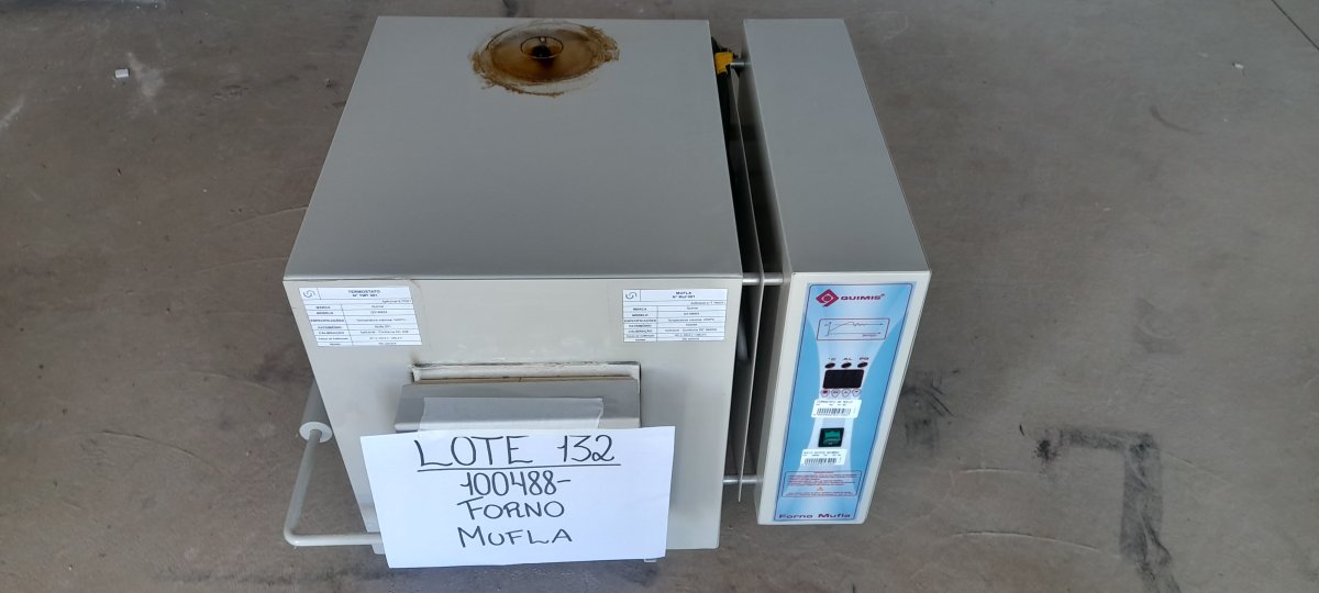 LOTE 132 - FORNO MUFLA QUIMIS MOD.Q318M24 CINZA