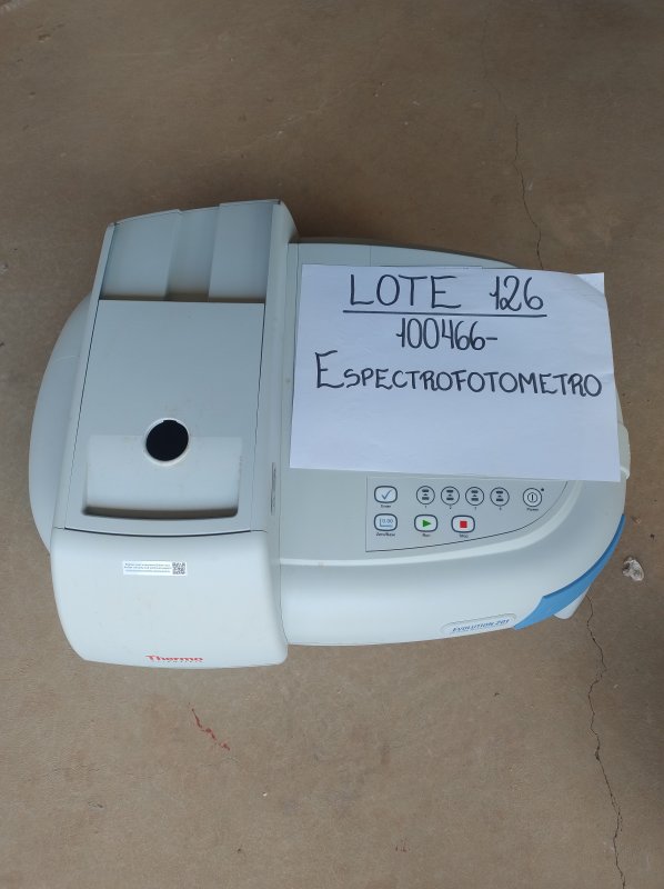 LOTE 126 - ESPECTROFOTÔMETRO UV-VIS THERMO SCIENTIF (NECESSITA SOFTWARE ESPECÍFICO)