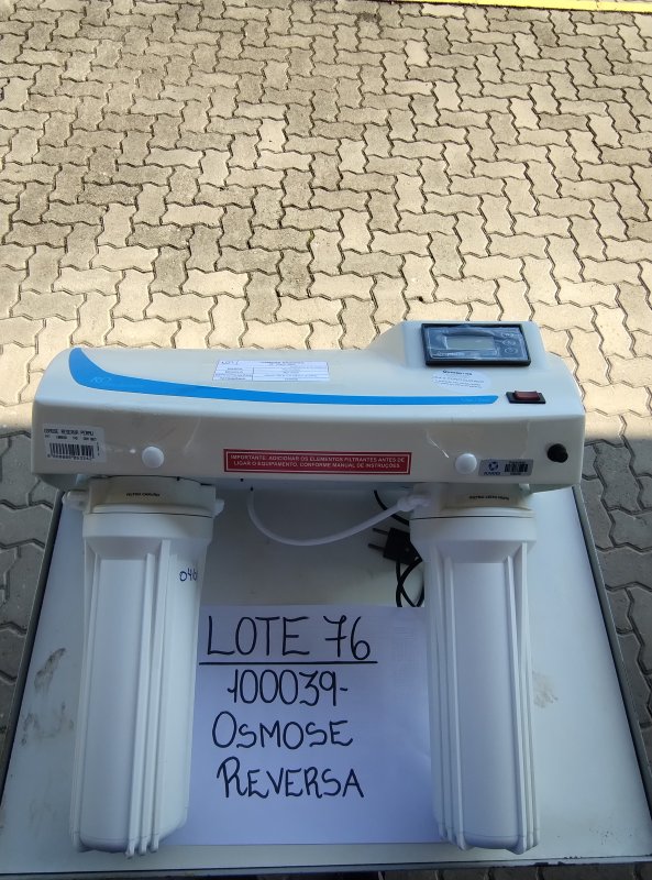LOTE 076 - OSMOSE REVERSA 2 FILTROS PERMUTION BRANC