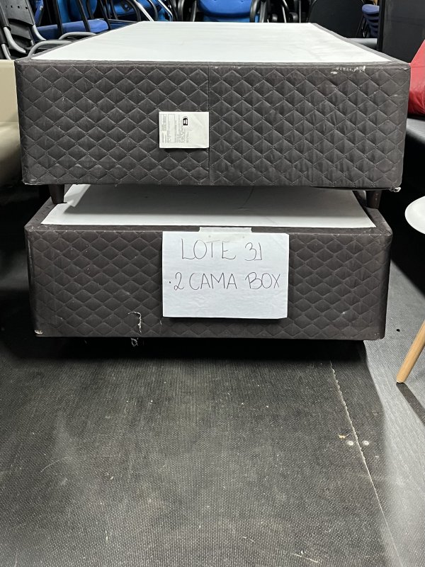 LOTE 031 - 02 CAMAS BOX SOLTEIRO HERVAL