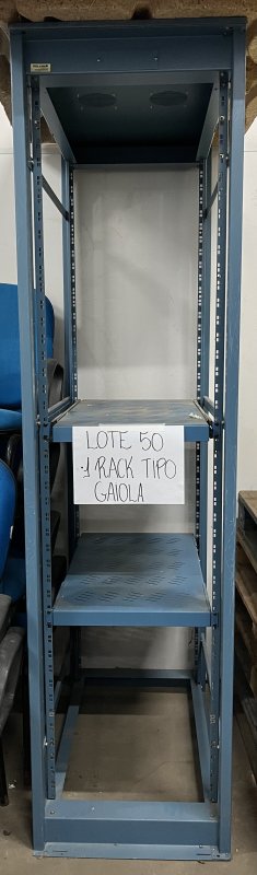 LOTE 050 - 01 RACK TIPO GAIOLA COM BANDEJA AZUL